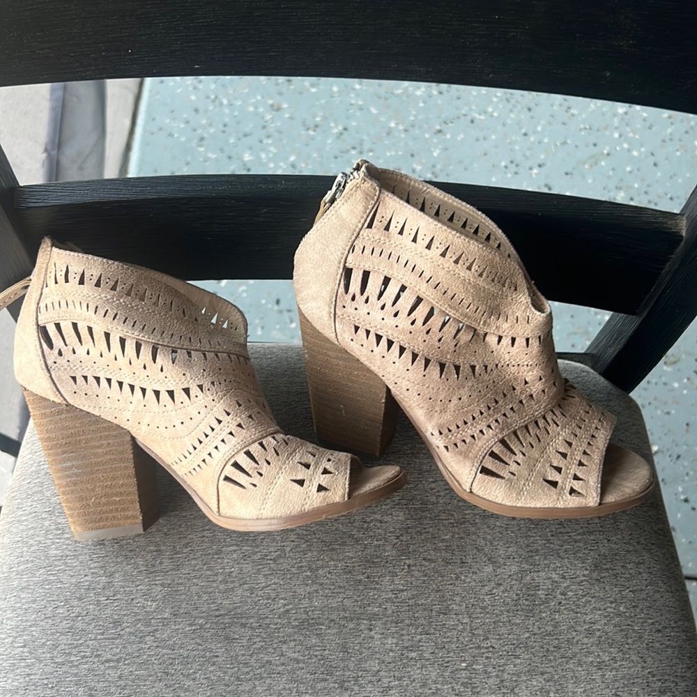 Beige Booties